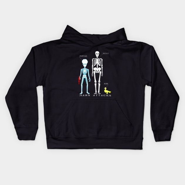 Martian Vs Human (Mars Attacks) Kids Hoodie by TheUnseenPeril